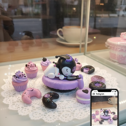 Kuromi Collectible Figurine – Kawaii Desk Buddy
