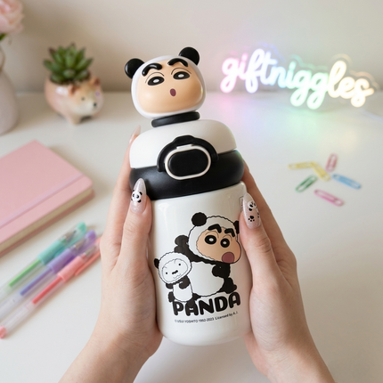 Kawaii Shinchan Character Insulated Water Bottle