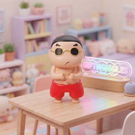 😂 Playful Shinchan Mischief Figure – Cool Shades & Funny Surprise Desk Toy! 🕶️✨