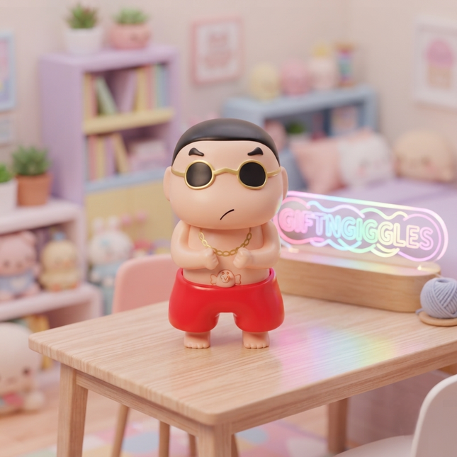 😂 Playful Shinchan Mischief Figure – Cool Shades & Funny Surprise Desk Toy! 🕶️✨