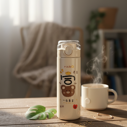 Cute Glass Water Bottle