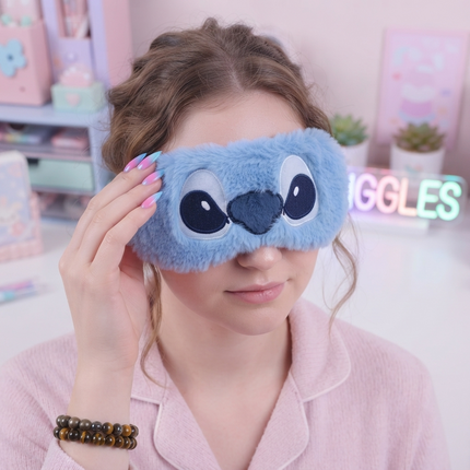 Plush Stitch Sleep Mask – Soft & Cozy Travel Eye Mask for Ultimate Relaxation 😴✨🛸