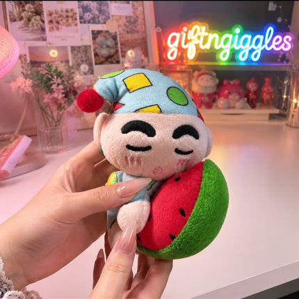 Cuddle Up with Your Favorite Shin-chan Plush Keychain! 🍉😴