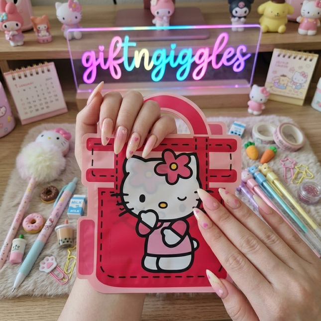 Adorable Hello Kitty Shaped Ziplock Storage Bag 🎀🐱✨