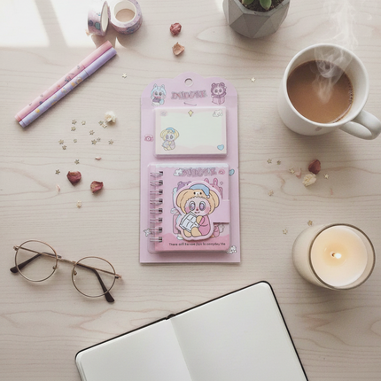 Cute Mini Diary with Sticky Notes
