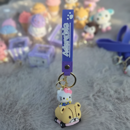 Hello Kitty in A Car Keychain / Bag Charm