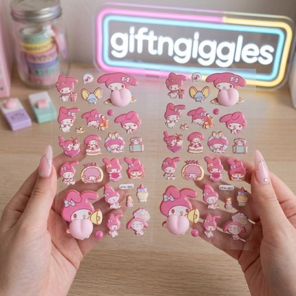 My Melody Squishy Stickers