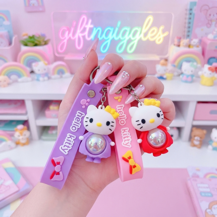 🎀 Magical Hello Kitty Light-Up Keychain 🌟✨
