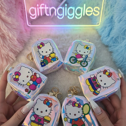 Hello Kitty Holographic Coin Purse/Keychain/Bag Charm