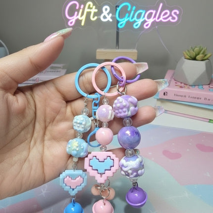 Heart bag charm