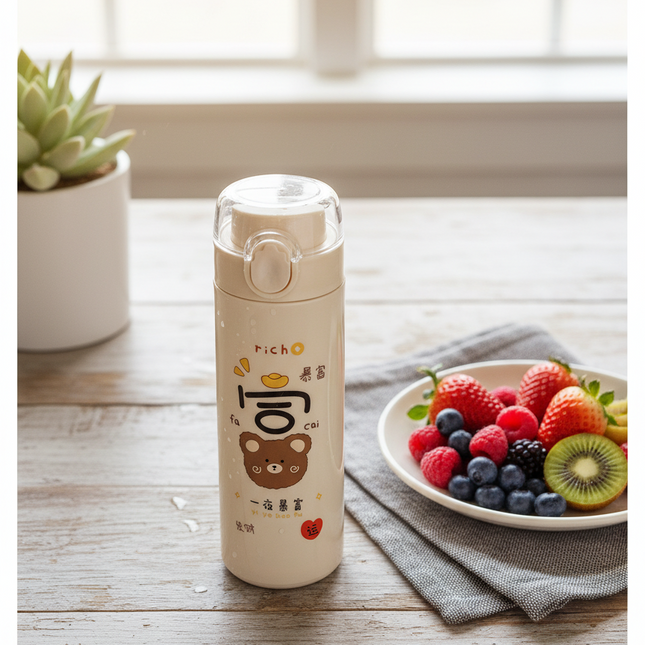 Cute Glass Water Bottle