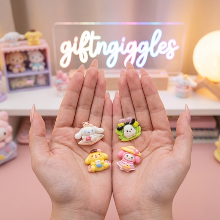 Cute Sanrio-Inspired 3D Decorative Character Stickers/Stick ons