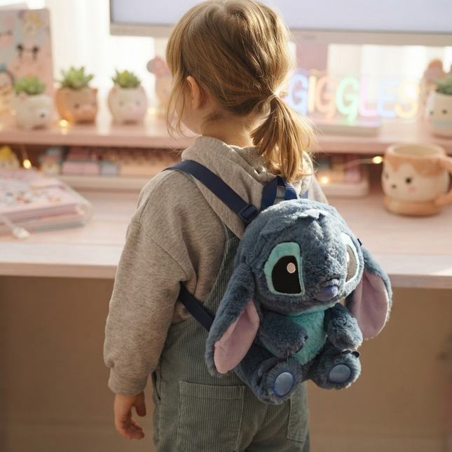 Adorable Stitch Plush Backpack 💙✨🎒