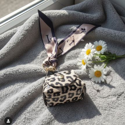 Mini Leopard Print Coin Purse / Bag Charm