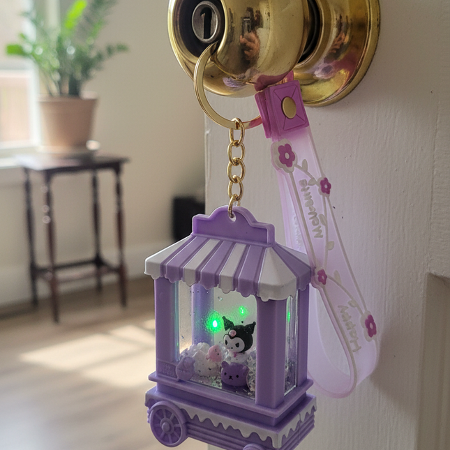 Kuromi Light Keychain