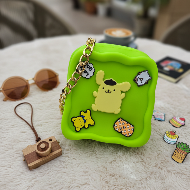 Silicone Charm Sling Bag