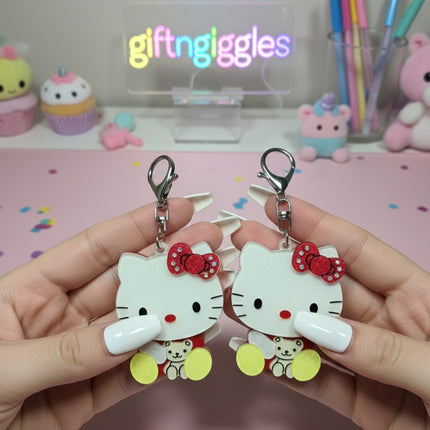 Hello Kitty Acrylic Mirror / Bag Charm