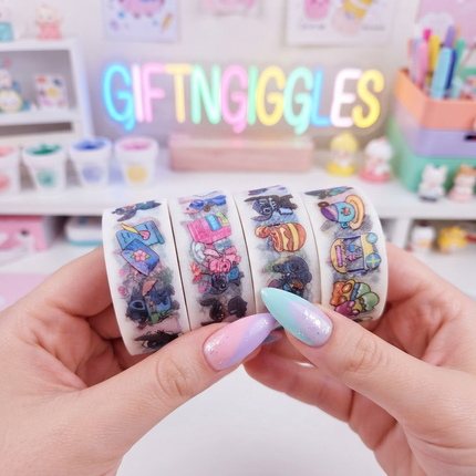 ✨ Stitch Delight Washi Tape Collection Set 🎀💙