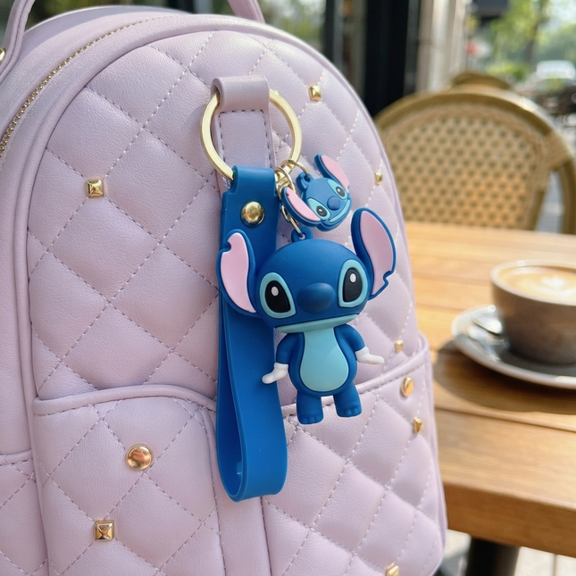 💙 Cute Stitch Alien Backpack Charm & Keychain 🛸✨