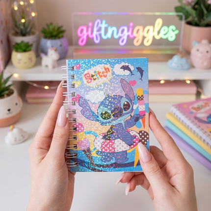 Ohana Adventures: Stitch Diary with Fun Stickers