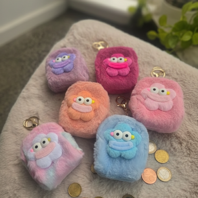 Fluffy Coin Purse Bag Charm