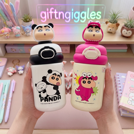 Kawaii Shinchan Character Insulated Water Bottle