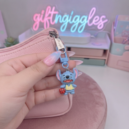 Level Up Your Gear! Cute Stitch Sport Zip Charms 🏈⚽️🎾