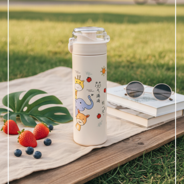 Cute Glass Water Bottle