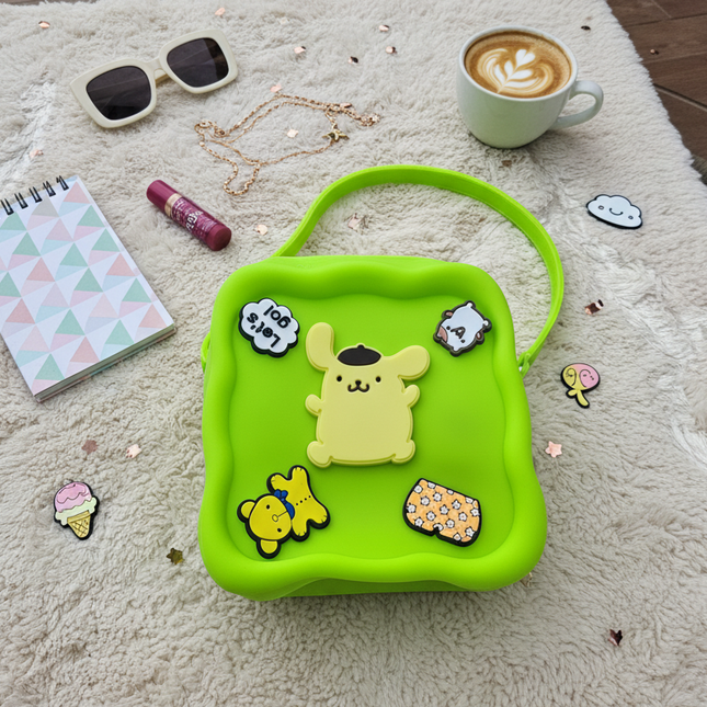 Silicone Charm Sling Bag