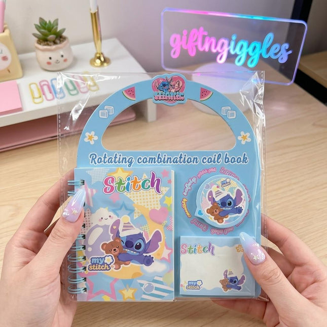Disney Stitch Rotating Combination Coil Book