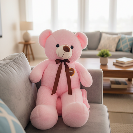 Big Teddy Plushy Toy with Blanket - Soft & Furry