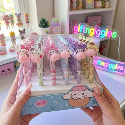 Adorable Sanrio Character Squishy Bum Pens