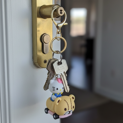 Hello Kitty in A Car Keychain / Bag Charm