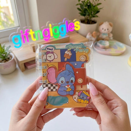 📓 Cute Stitch & Angel Spiral Pocket Diary