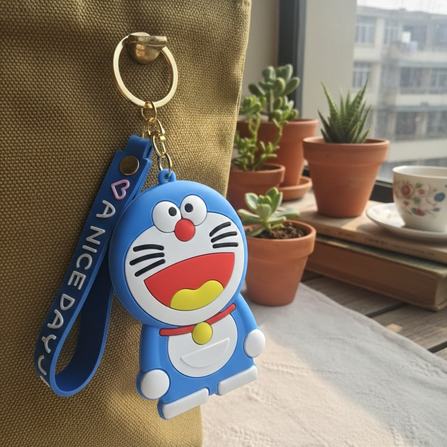 Doremon Coin Pouch with Keychain / Bag Charm