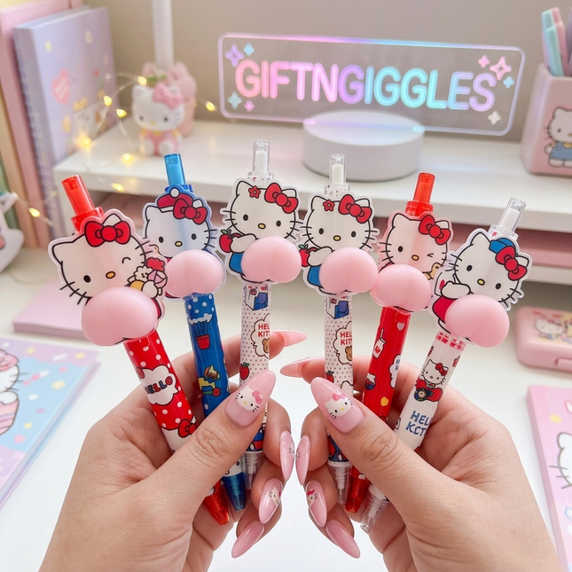 Adorable Hello Kitty Squishy Bum Pens
