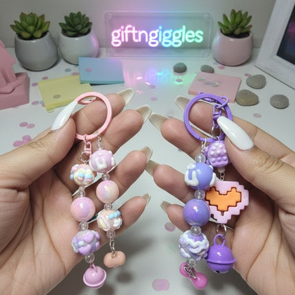Heart bag charm