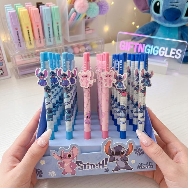Cute Stitch & Angel Cartoon Pens
