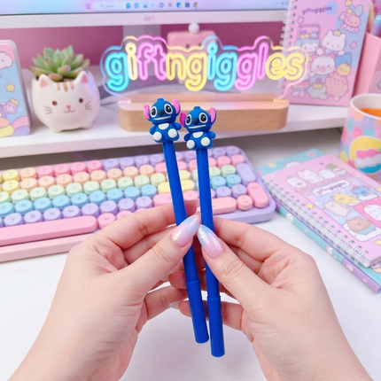 ✨ Adorable Stitch Character Gel Pen – Individual & Set Options 🖊️💙