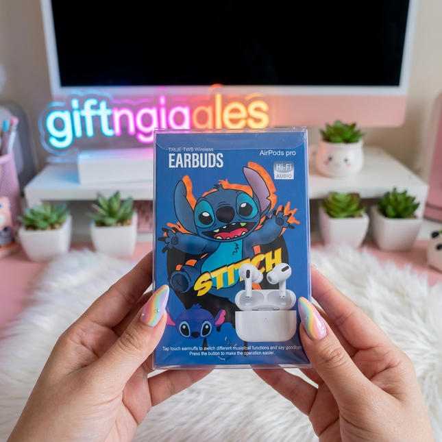 Stitch Edition True Wireless Hi-Fi Earbuds with Character Case