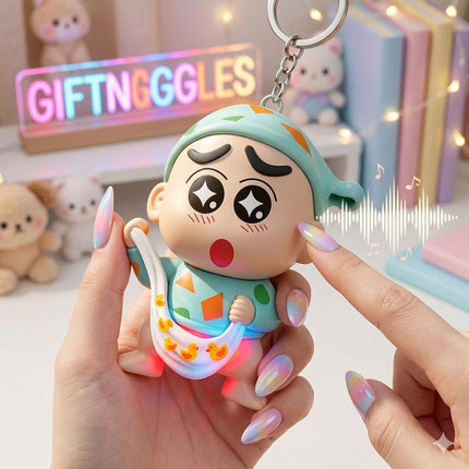 Crayon Shinchan Pyjama Toy Keychain