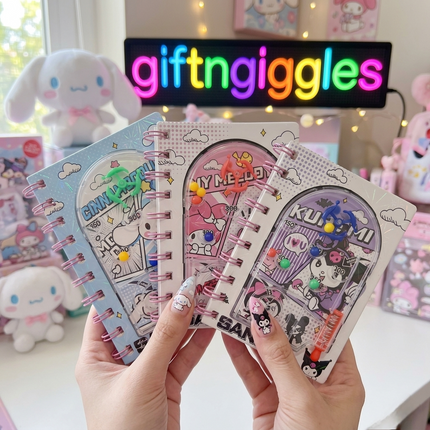 🕹️ Sanrio Pinball Game Spiral Diary Notebook 📑✨