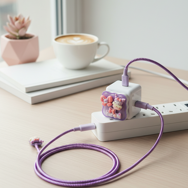 Cute IPhone TPU (soft) (20W) Charger Case