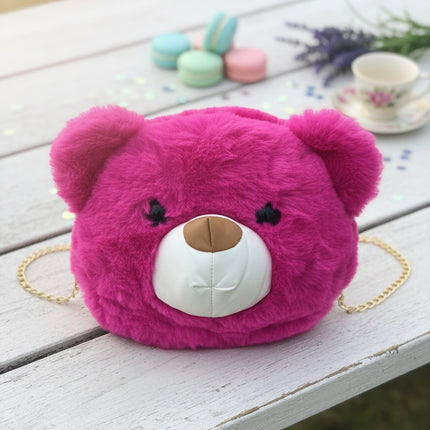 Cute Bear Plushy Sling Bag
