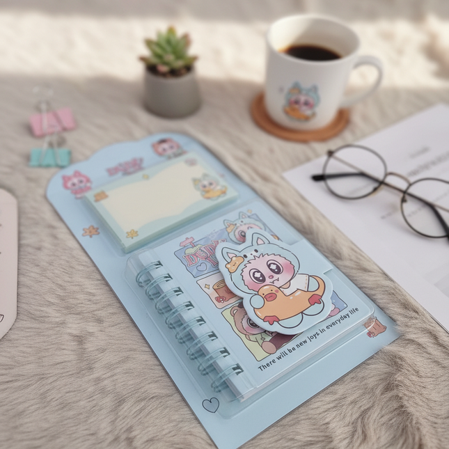 Cute Mini Diary with Sticky Notes