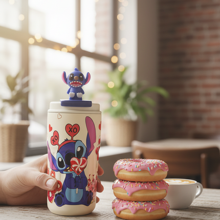 Cute Stitch Coffee Tumbler