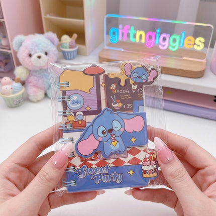 📓 Cute Stitch & Angel Spiral Pocket Diary