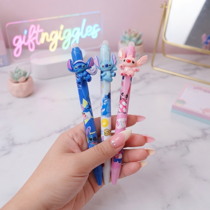 Cute Disney Stitch Gel Pen – Perfect for Your Collection! 💖📔🌟