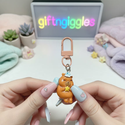 Capybara Zip/Bag Charm