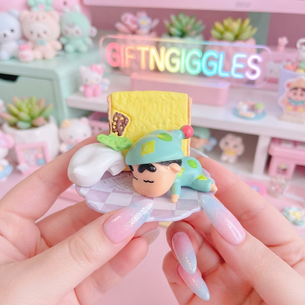 Adorable Shinchan Mini Food-Themed Figurines – Available Individually & Full Sets! 🍜🍰✨